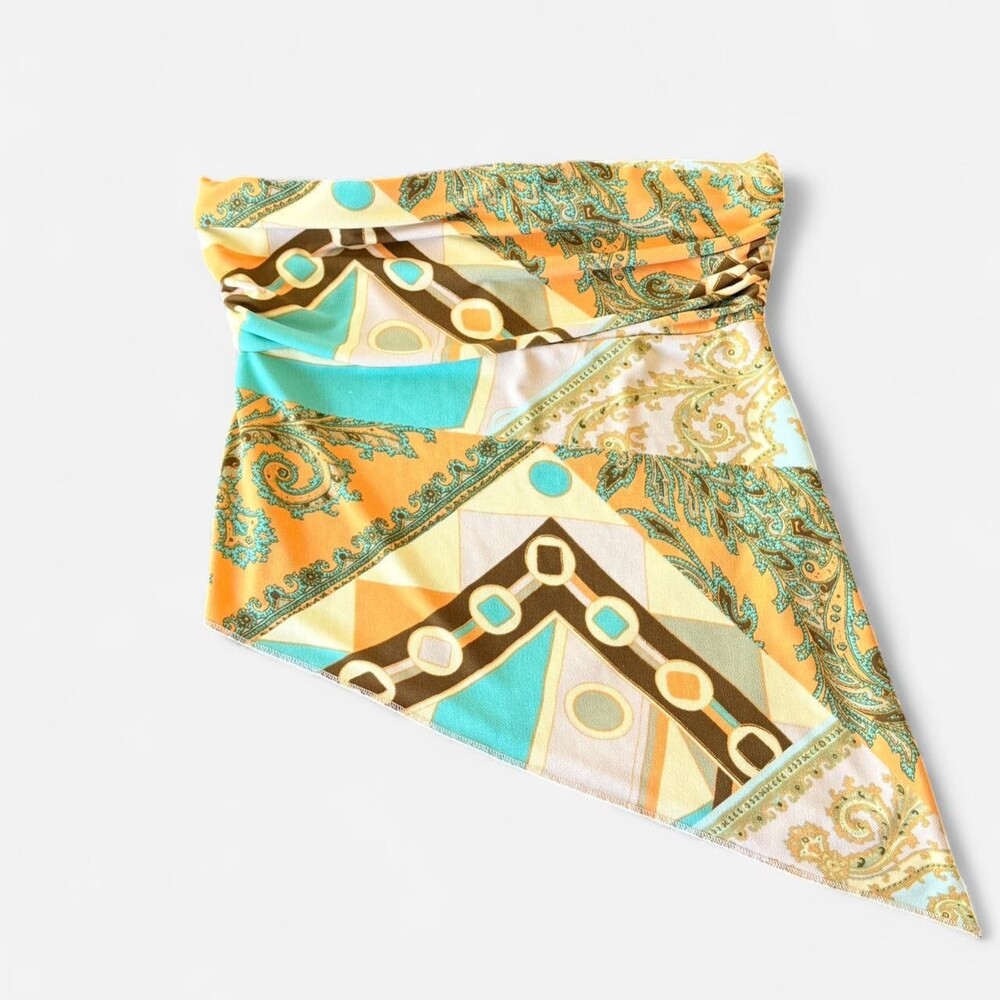 Urban Outfitters Abstract Asymmetrical Tube Top Size M